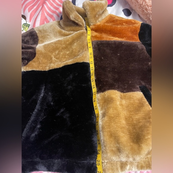 Urban Outfitters Faux Fur Patchwork Coat - Picture 5 of 7